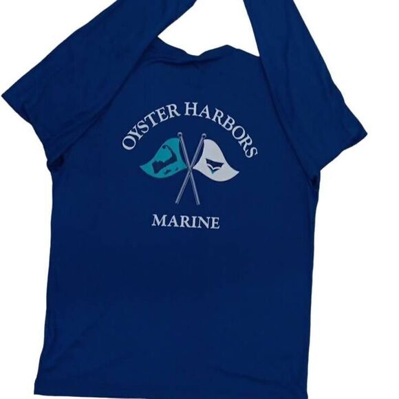 Oyster Harbor Marine Long-sleeved Large Men's Tshirt Brand Sport-Tek 100% Poly - Picture 4 of 7
